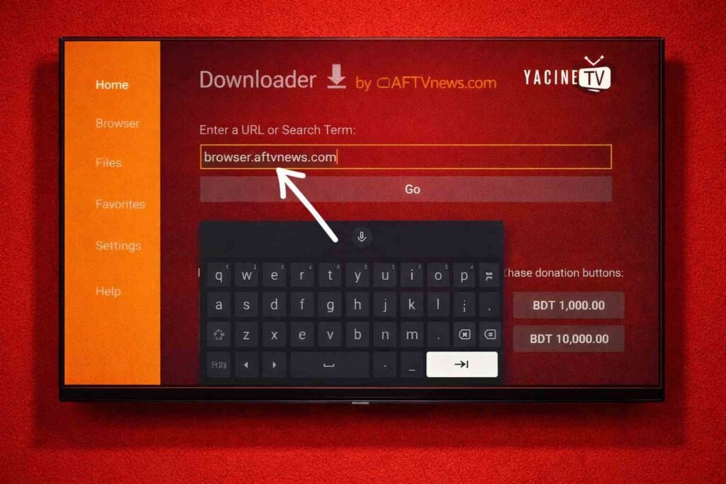 الخطوة 4: إدخال رابط الموقع