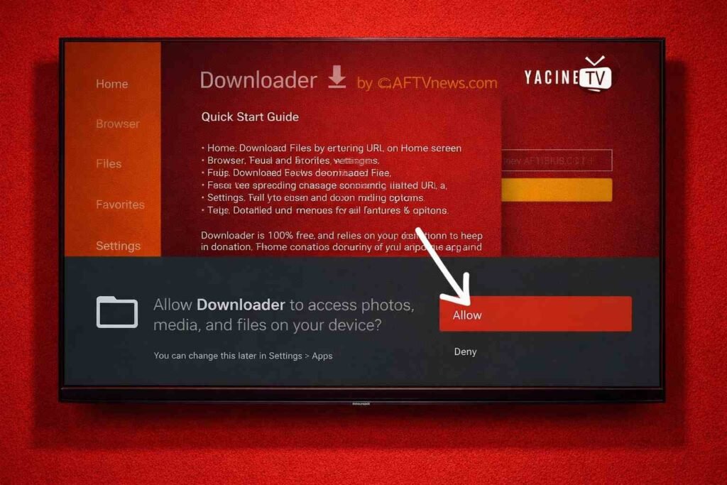 Step 3: Allow Downloader
