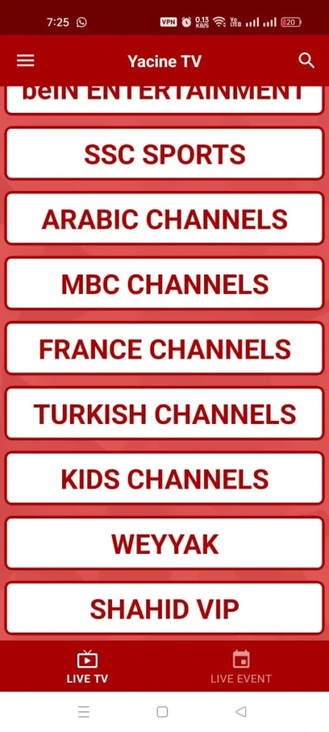 Yacine TV APK